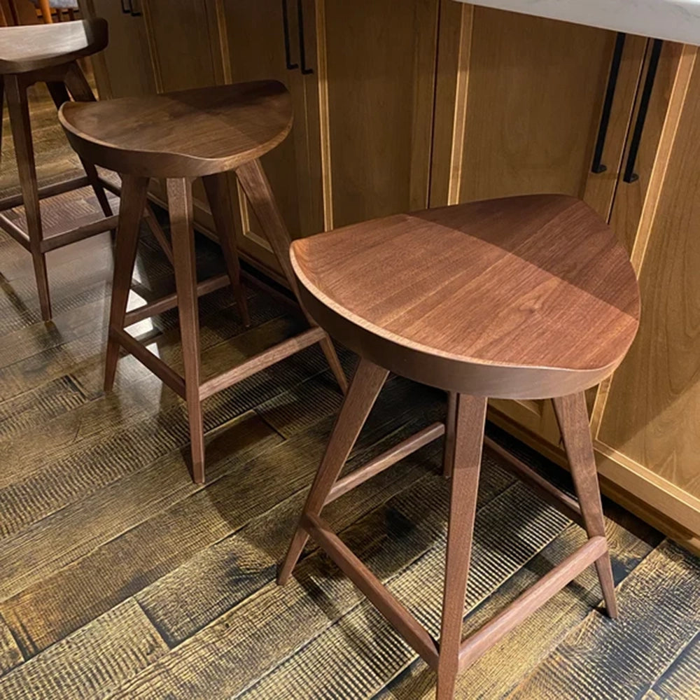 Triangular Bar Stool — Walnut – My Store