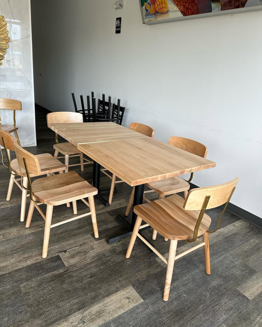 Image of High Stool Bar Chair — Solid Maple