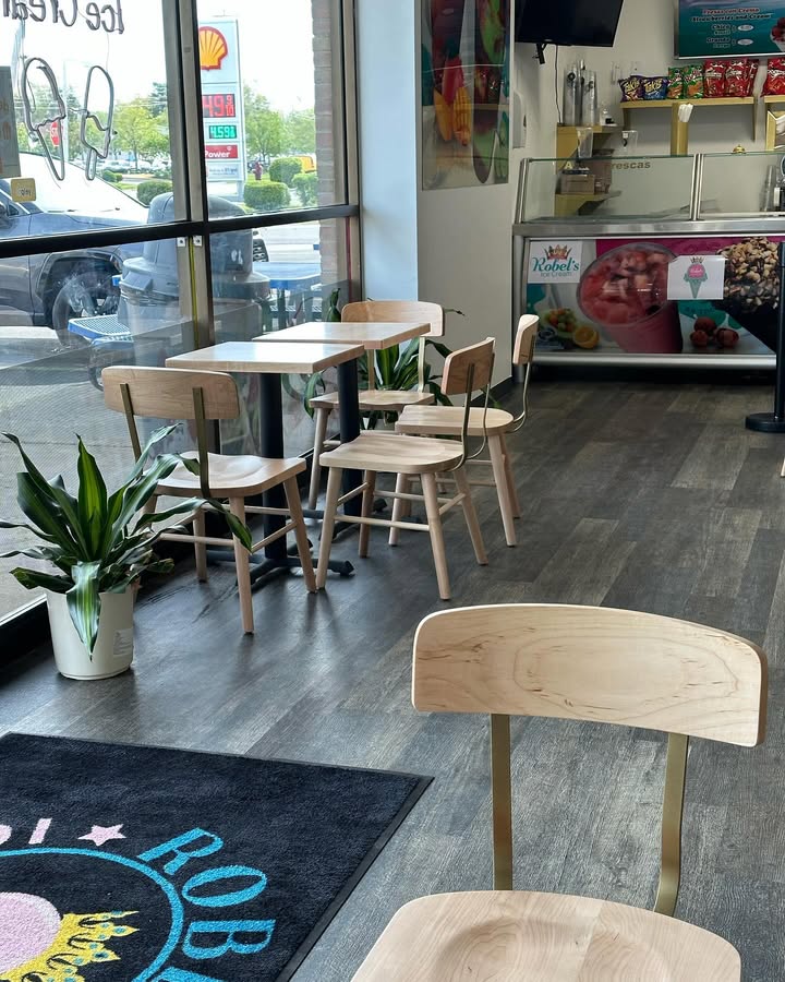 Image of High Stool Bar Chair — Solid Maple