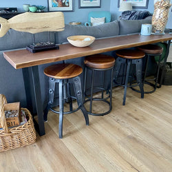 Image of Bar Table with U-Shaped Legs — Peruvian Walnut