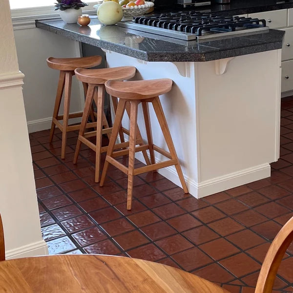 Image of Triangular Bar Stool — Walnut
