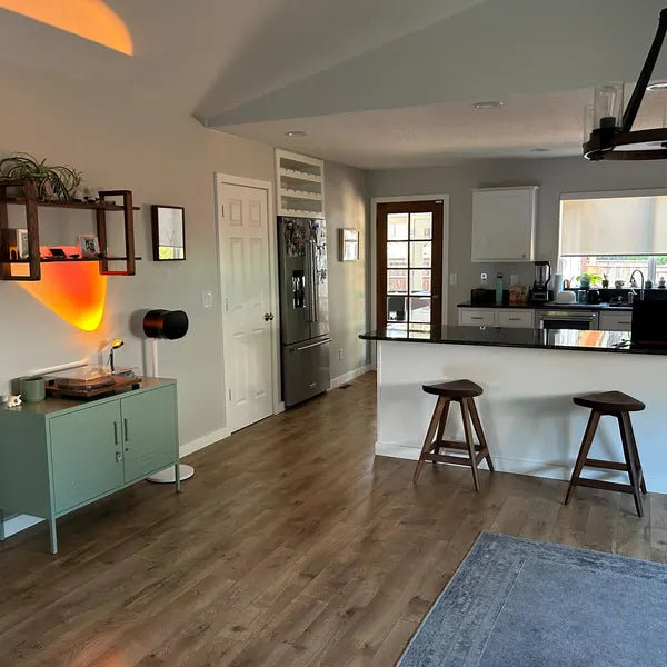 Image of Triangular Bar Stool — Walnut