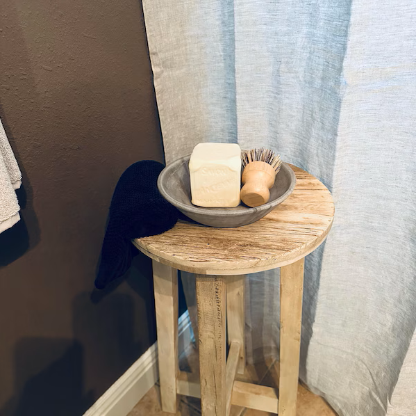 Image of Reclaimed Wood Handcrafted Bar Stool — Reclaimed Oak