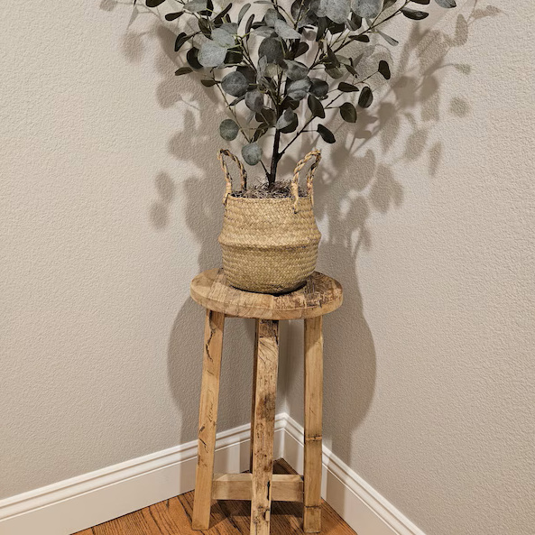 Image of Reclaimed Wood Handcrafted Bar Stool — Reclaimed Oak